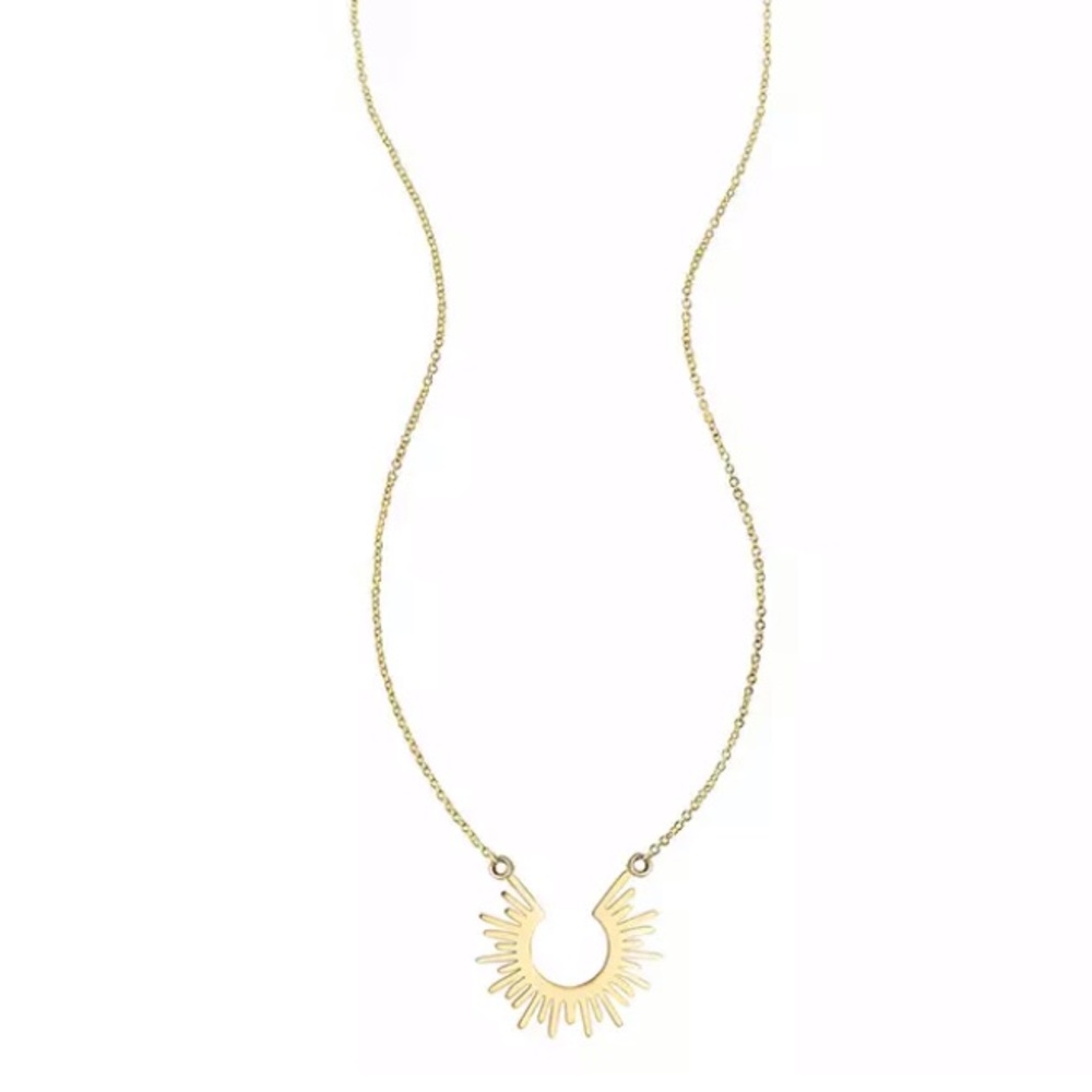 Sun shaped necklace stainless steel - Picture 4 of 4